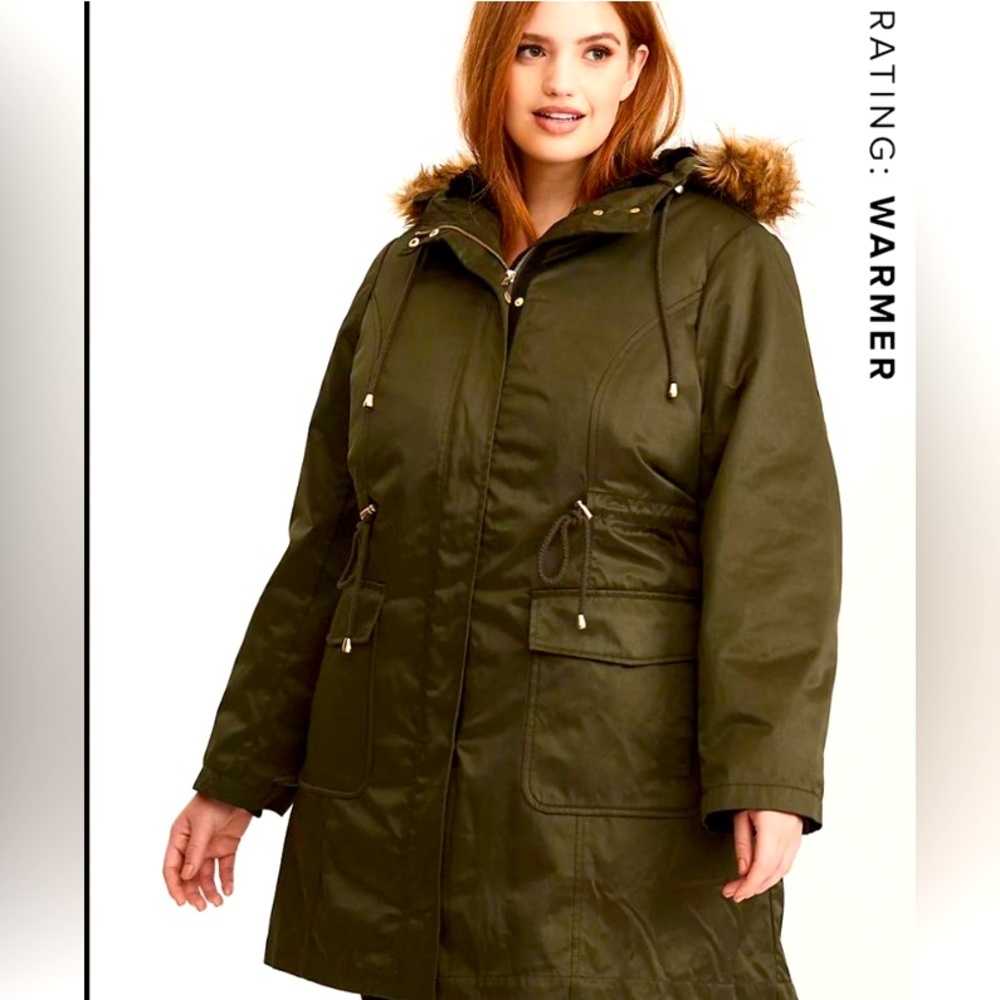 Torrid Olive 3 in 1 Parker, 1X, NEW